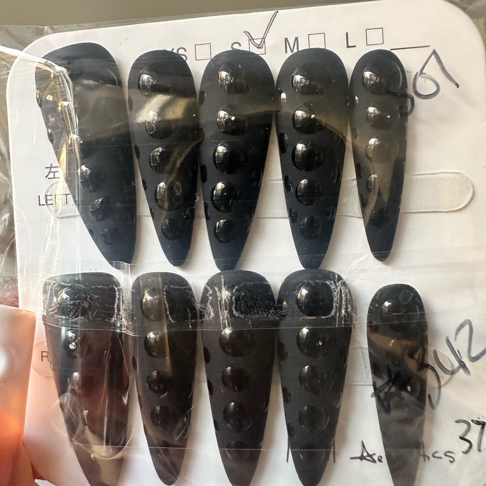 Black Press-On Nails